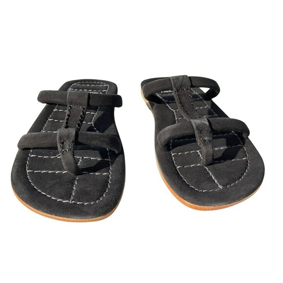 Free People Hadden Black Suede Strappy Slip On Sandals Size 9 NEW - Picture 2 of 4
